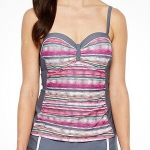 Free Country Tankini Top Medium